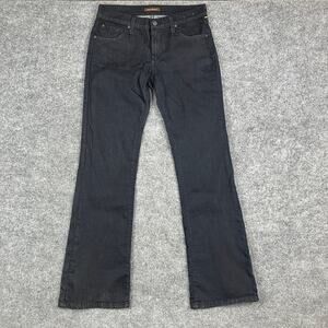 J Brand Jeans Womens 31 Black Reboot Bootcut Stretch Denim Mid Rise
